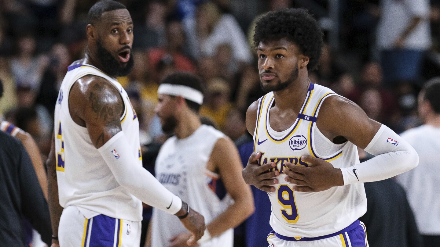 Bronny and lebron sales